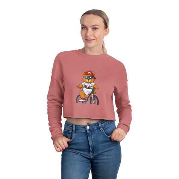 Women's TRENDZ BEAR Cropped Sweatshirt